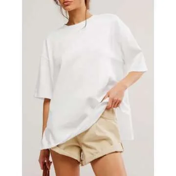 Tankaneo Women's Oversized T-Shirts Perfect for Summer Style