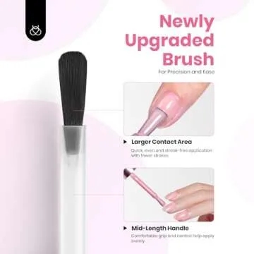 Beetles Nude Pink Gel Nail Polish Set，Light Pink Jelly 6 Color Spring Gel Nail Polish High Gloss Soak Off Gel Art Manicure Salon Colorful Bottle Gel Gifts for Women