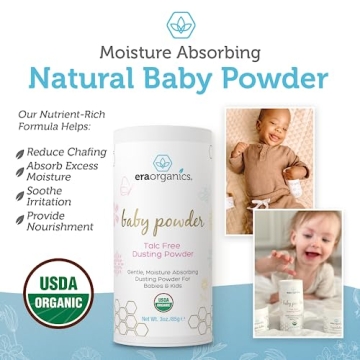 USDA Organic Baby Powder Talc-Free for Newborns