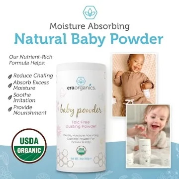 USDA Organic Baby Powder Talc-Free for Newborns