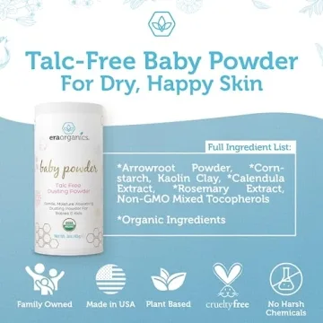 USDA Organic Baby Powder Talc-Free for Newborns