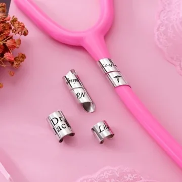 Personalized Stethoscope ID Charm for Healthcare Professionals