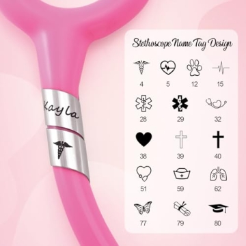 Personalized Stethoscope ID Charm for Healthcare Professionals