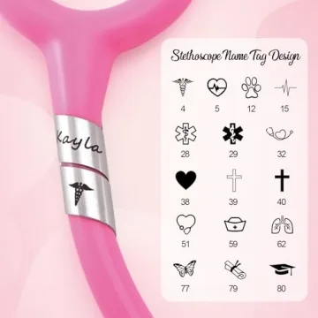 Personalized Stethoscope ID Charm for Healthcare Professionals