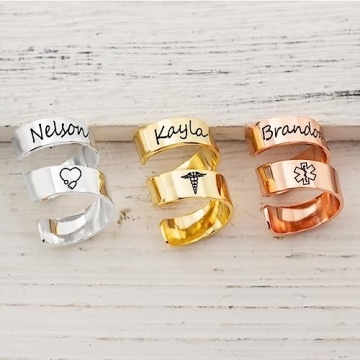 Personalized Stethoscope ID Charm for Healthcare Professionals