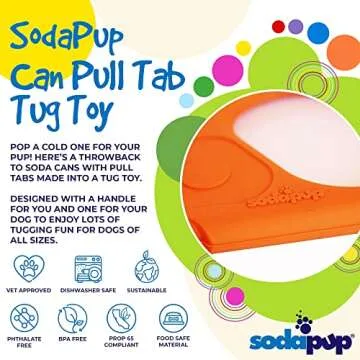SodaPup Can Pull Tab Interactive Dog Tug Toy
