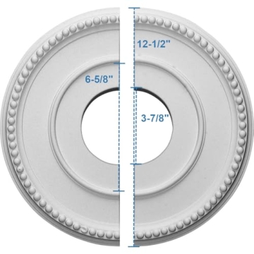 Ekena Millwork Ceiling Medallion 12-1/2" - Easy Installation