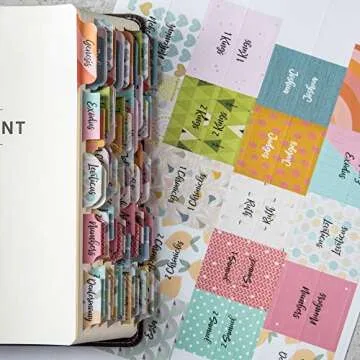 DIVERSEBEE Laminated Bible Tabs (Large Print, Easy to Apply), Bible Study Journaling Supplies, Bible Index Book Tabs for Women, Bible Accessories (Diverse)