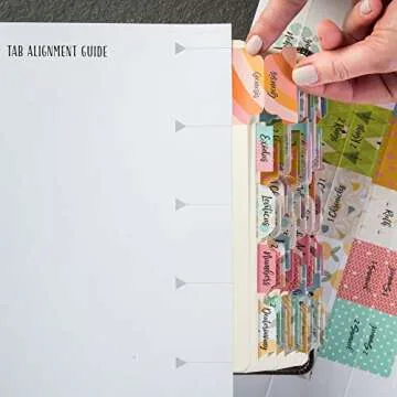 DIVERSEBEE Laminated Bible Tabs (Large Print, Easy to Apply), Bible Study Journaling Supplies, Bible Index Book Tabs for Women, Bible Accessories (Diverse)