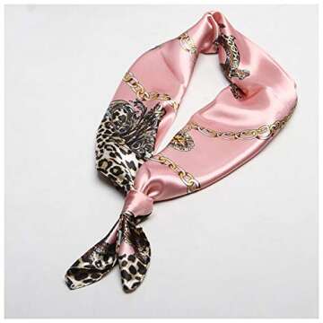 YMXHHB Silk Like Scarf Neck Scarves Women’s Large Square Satin Hair Scarf 35 x 35 inches (Ac06)