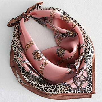 YMXHHB Silk Like Scarf Neck Scarves Women’s Large Square Satin Hair Scarf 35 x 35 inches (Ac06)