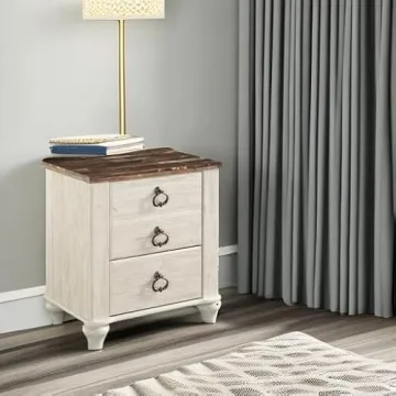 Signature Ashley Willowton Nightstand with USB Charging Ports