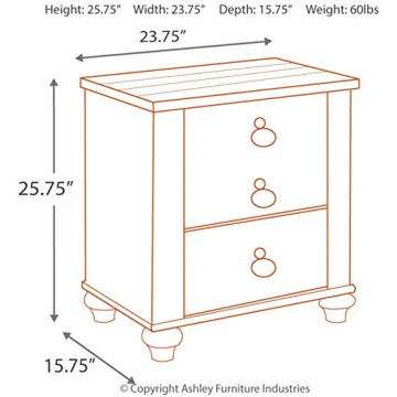Signature Ashley Willowton Nightstand with USB Charging Ports
