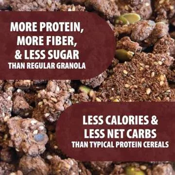 Julian Bakery® ProGranola® Cereal | Chocolate | 10g Protein | Paleo | 2 Net Carbs | Gluten-Free | Grain-Free | 17 Servings