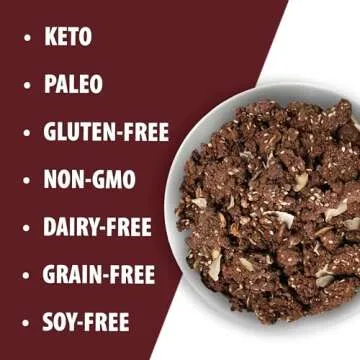Julian Bakery® ProGranola® Cereal | Chocolate | 10g Protein | Paleo | 2 Net Carbs | Gluten-Free | Grain-Free | 17 Servings