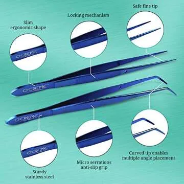 O'Creme Precision Tweezers for Culinary Excellence