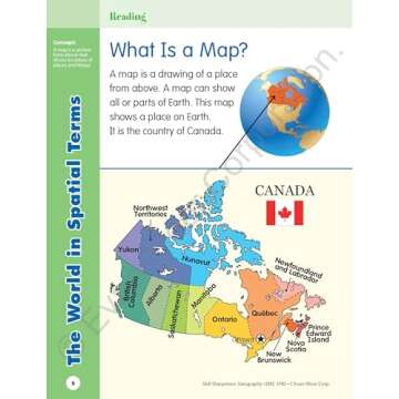 Evan-Moor Skill Sharpeners Geography Workbook for Kids