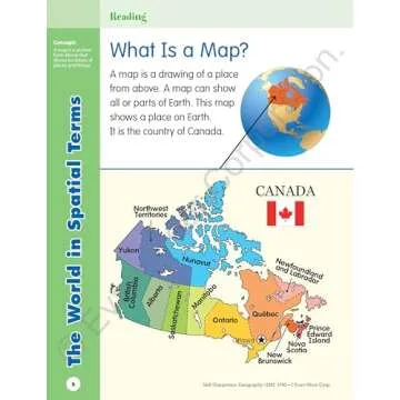 Evan-Moor Skill Sharpeners Geography Workbook for Kids