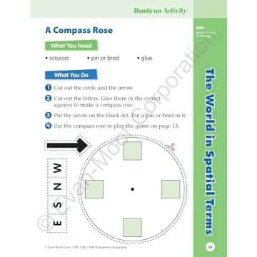 Evan-Moor Skill Sharpeners Geography Workbook for Kids