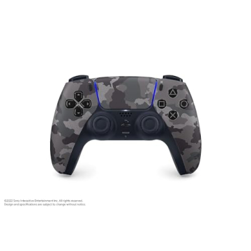 PlayStation Sony 5 DualSense Wireless Controller - Gray Camouflage (Renewed)