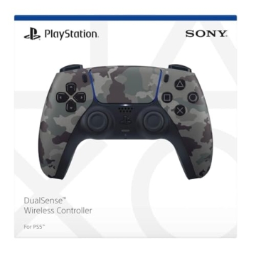 PlayStation DualSense Wireless Controller Gray Camouflage Renewed