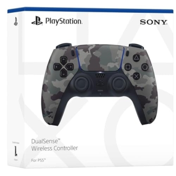 PlayStation DualSense Wireless Controller Gray Camouflage Renewed
