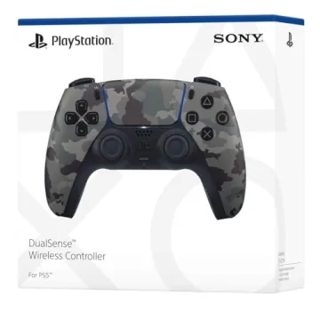 PlayStation DualSense Wireless Controller Gray Camouflage Renewed