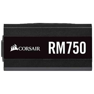 Corsair RM750 80 Plus Gold Certified 750W Fully Modular ATX Power Supply - Black