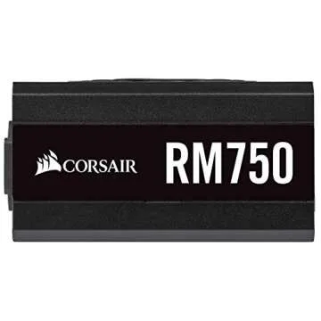 Corsair RM750 80 Plus Gold Certified 750W Fully Modular ATX Power Supply - Black