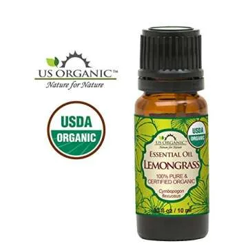 US Organic 100% Pure Lemongrass Essential Oil 10 ml