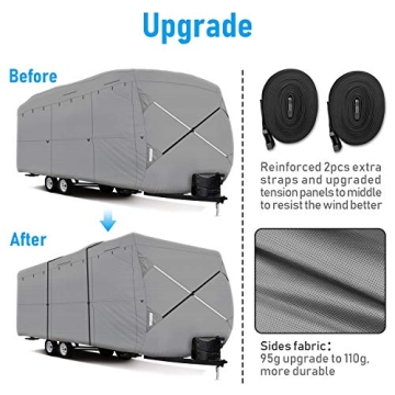 XGEAR Waterproof 6-Ply Trailer Cover with Storage Bag