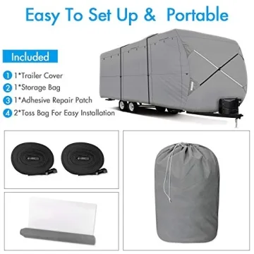 XGEAR Waterproof 6-Ply Trailer Cover with Storage Bag