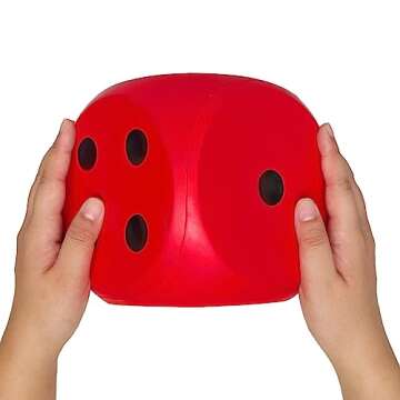 Giant 5.9 Inches Kawaii Foam Dice for Fun Learning