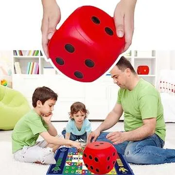Giant 5.9 Inches Kawaii Foam Dice for Fun Learning