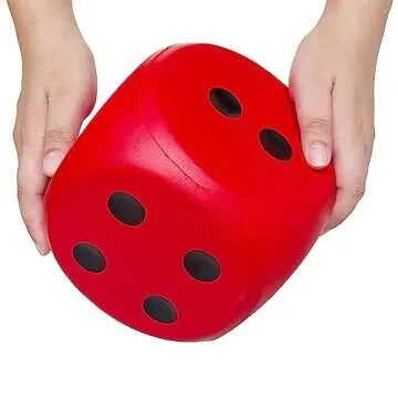 Giant 5.9 Inches Kawaii Foam Dice for Fun Learning