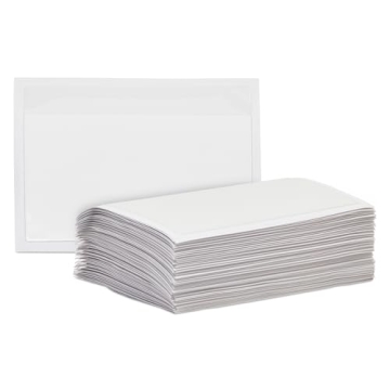 Juvale Clear Self-Adhesive Pocket Label Holders 100 Pack