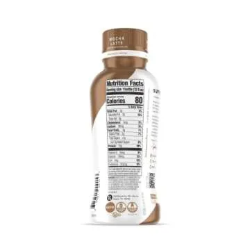 Super Coffee, Iced Keto Coffee (0g Added Sugar, 10g Protein, 80 Calories) [Mocha Latte] 12 Fl Oz, 6 Pack | Iced Coffee, Protein Coffee, Coffee Drinks, Smart Coffee - SoyFree GlutenFree