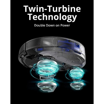 eufy X8 Hybrid, Robot Vacuum and Mop Cleaner with iPath Laser Navigation, Twin-Turbine Technology generates 2000Pa x2 Suction, AI. Map 2.0 Technology, Wi-Fi, Perfect for Pet Owner