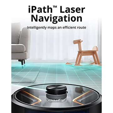 eufy X8 Hybrid, Robot Vacuum and Mop Cleaner with iPath Laser Navigation, Twin-Turbine Technology generates 2000Pa x2 Suction, AI. Map 2.0 Technology, Wi-Fi, Perfect for Pet Owner