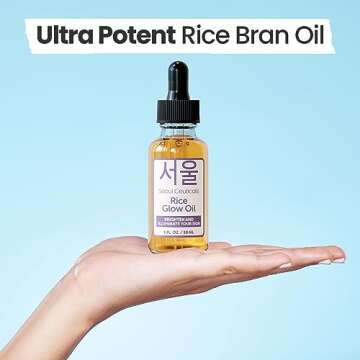 SeoulCeuticals Rice Bran Oil - Korean Skin Care Glow Oil 1oz