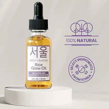 SeoulCeuticals Rice Bran Oil - Korean Skin Care Glow Oil 1oz