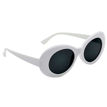 EHH Women's Round Retro Oval Sunglasses - Stylish Color Tint & Smoke Lenses
