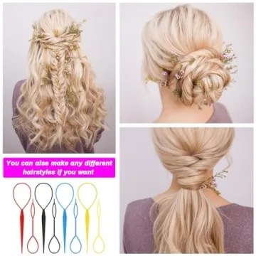 AHIER Topsy Tail Hair Accessory Kit for Creative Styling