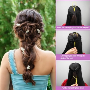 AHIER Topsy Tail Hair Accessory Kit for Creative Styling
