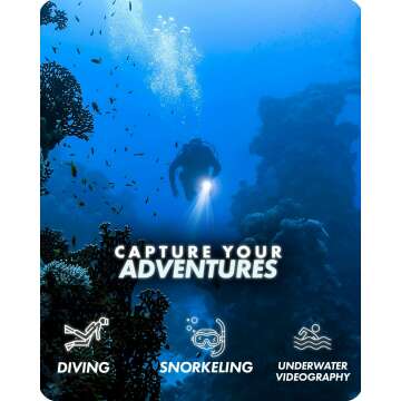 Movo DiveRig4 - Waterproof Diving Rig with LED Light