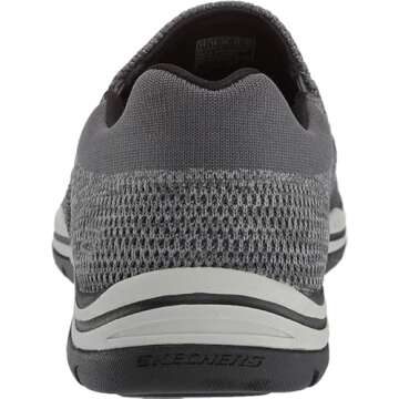 Skechers Men's Expected - Gomel Slip-on Loafer, Grey, 9.5 M US