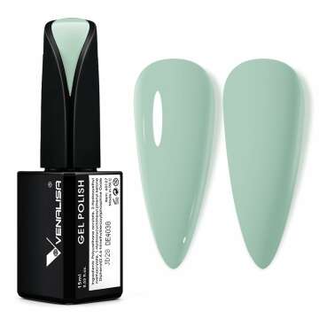 VENALISA Sage Green Gel Nail Polish - Perfect Mint Olive Pastel for Home & Salon Manicure
