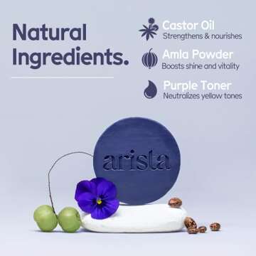 Arista Purple Shampoo Bar | Nourishing & Eco-Friendly Hair Care