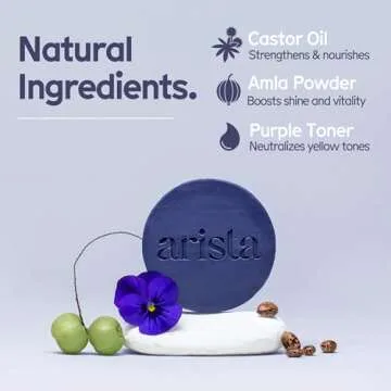 Arista Purple Shampoo Bar | Nourishing & Eco-Friendly Hair Care