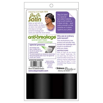 Stay On Satin Hair Wrap for Women - Anti-Breakage Scarf